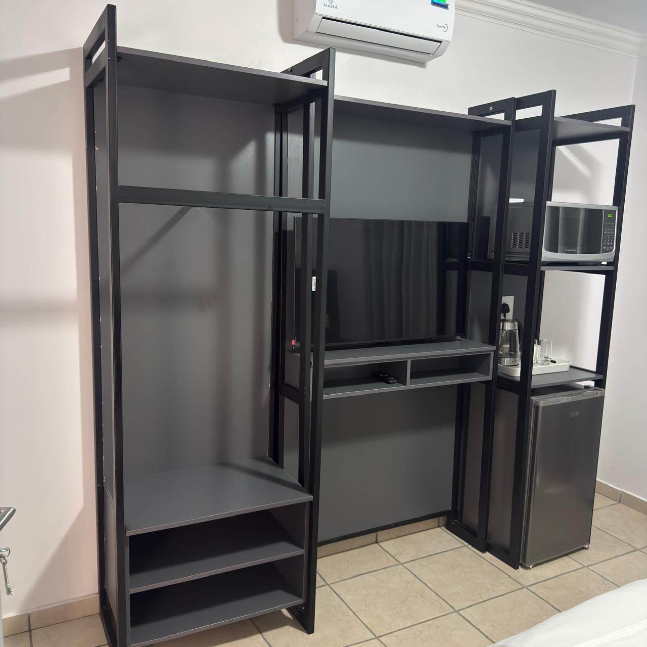 Room storage and amenities